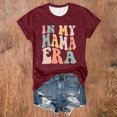 thumbnail image 2 of Fesfesfes Short Tshirts for Women Fashion Women's Casual Short Sleeve Round Neck Printed Ladies Tops Blouse T-Shirts for Women XL(US:10), 2 of 3