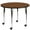 Oak, variant on Flash Furniture Wren Mobile 42'' Round Grey HP Laminate Activity Table - Standard Height Adjustable Legs