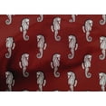 thumbnail image 4 of oneOone Tissu Popeline de Coton Imprimé Hippocampe Bloc 56 Pouces de Large, 4 of 4