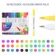 thumbnail image 1 of Teissuly Double Line Pen Color Hand Account Pen Dream Metal Pen Hand-painted 24 Colors Highlighter Marker Pen Teissuly WER202312020729, 1 of 7