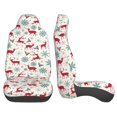 thumbnail image 3 of Fuzoiu Vintage Christmas Reindeer Print Seat Covers Set, Car Seat Covers Front Seats, Car Seat Protector, Car Seat Cushion, Seat Covers Carseat Cover Universal Fit for Most Cars, 3 of 7