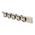 thumbnail image 6 of Wall-Mounted Farmhouse Coat Rack, 5 Standard Hooks, Natural, 6 of 6