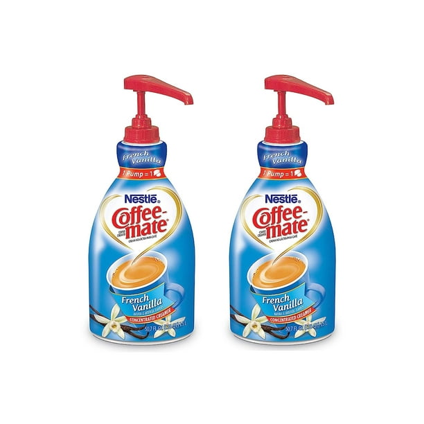 NESTLE COFFEEMATE Coffee Creamer, French Vanilla, 1.5L Liquid Pump