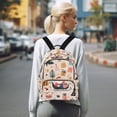 thumbnail image 7 of FORMRS Mini Backpack Purse for Women Travel Daypack Casual Shoulder Bag, Beige Christmas Santa, 7 of 7