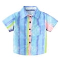 thumbnail image 1 of Hiiyo Boy's Hawaii Beach Holiday Shirt Short Sleeved Tropical Print Button-Up Shirts, 1 of 6