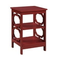 thumbnail image 3 of Convenience Concepts Omega End Table with Shelf, Cranberry Red, 3 of 3