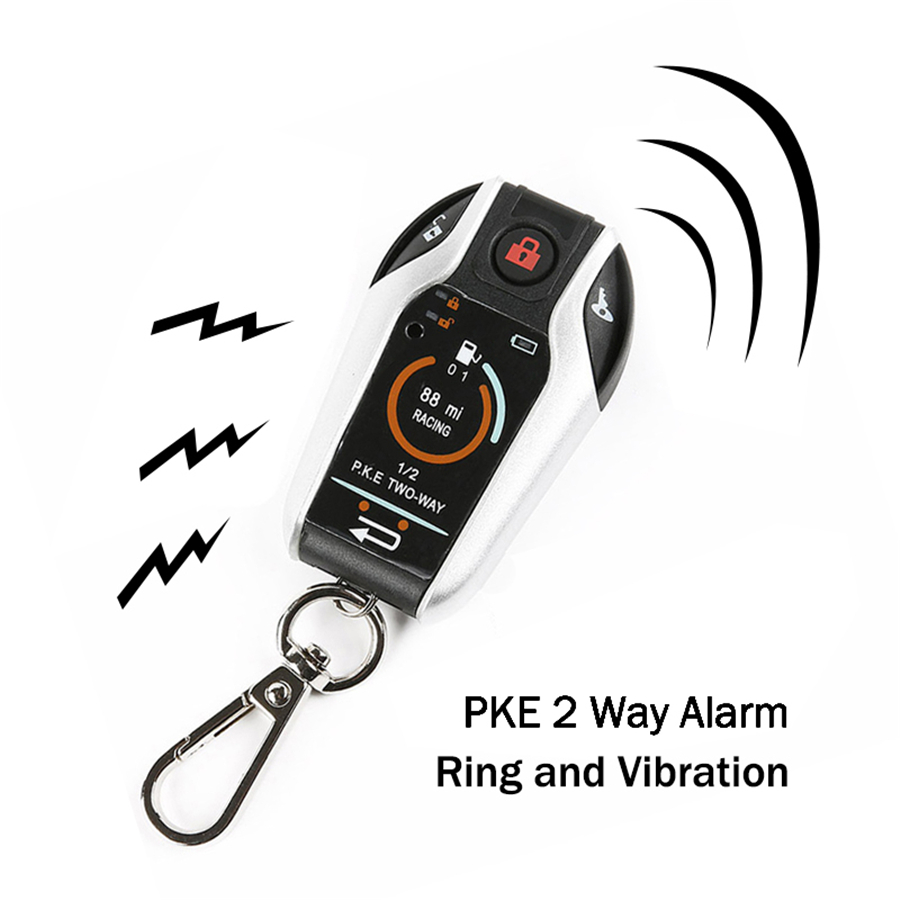 PKE 2 Way Motorcycle Alarm AntiTheft Security System Remote Engine