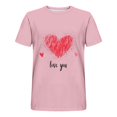 thumbnail image 4 of Camisas de Manga Larga para Hombres Imprimir Casual Cuello Redondo Blusa de Manga Corta, Camisas de Lino para Hombres, 4 of 8