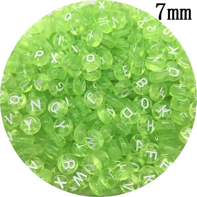 5mm 6mm 7mm Mixed Letter Beads Oval /Square Shape Alphabet Beads For Jewelry Making DIY Charms Bracelet Necklace Accessories
