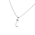 thumbnail image 1 of Colgante De Plata Con Inicial Del Alfabeto A-Z Y Cadena De Clavícula - j Sunnimix Collar colgante inicial, 1 of 8
