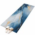 thumbnail image 6 of Blue Yellow Marble Kitchen Runner Rug 2x6 Washable Runners for Hallway Non Slip Modern Abstract Art Ink Painting Large Area Rug Indoor Floor Carpet for Bathroom Laundry Entryway Bedroom Living Room, 6 of 8