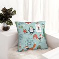 thumbnail image 6 of Pofeuu Christmas Winter Animals Print Double-sided plush pillowcase Square Throw Pillow Covers Pillows Cover for Living Room Bedroom Sofa Couch Cushion Cover（No pillow core）-18"x18", 6 of 7