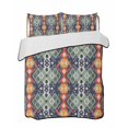 thumbnail image 2 of Blue Green Boho Twin XL Size Down Alternative Comforter, Lightweight Comforter Quilt Bedding Set with Pillow Shams Vintage Ethnic Tribe Abstract Art All Seasons Bed Comforter Duvet Insert 68"x98", 2 of 7