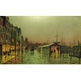 thumbnail image 1 of Grimshaw "Liverpool Docks" (19th) Glossy Poster, 1 of 2