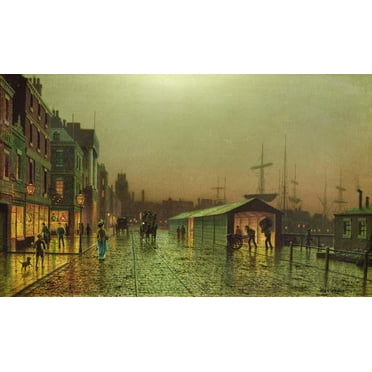 Grimshaw "Liverpool Docks" (19th) Glossy Poster