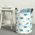 thumbnail image 6 of Sikiie Sea Turtle Print Round Dirty Clothes Basket, Waterproof Standing Foldable Storage Basket, for Laundry Room, Bedroom, Bathroom Storage-Medium, 6 of 6