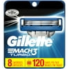 Gillette Mach3 Turbo Razor Cartridges 8 Refills
