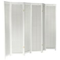 thumbnail image 3 of Oriental Furniture 6 ft. Tall Adjustable Shutter Room Divider White - 6 Panel, 3 of 6