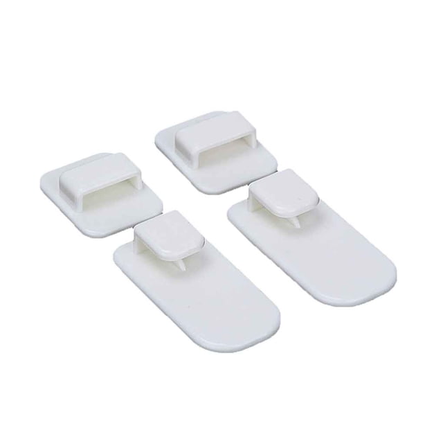 Kearding Juego de 2 pares de ganchos adhesivos para TV, aire acondicionado, llave de Control remoto, práctico almacenamiento en la pared, soporte de Almacenamiento y organización del hogar Kearding JJ12046-00