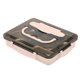 thumbnail image 1 of Fiambrera de acero inoxidable Fiambrera a prueba de fugas Fiambrera de metal Bento Box, 1 of 8