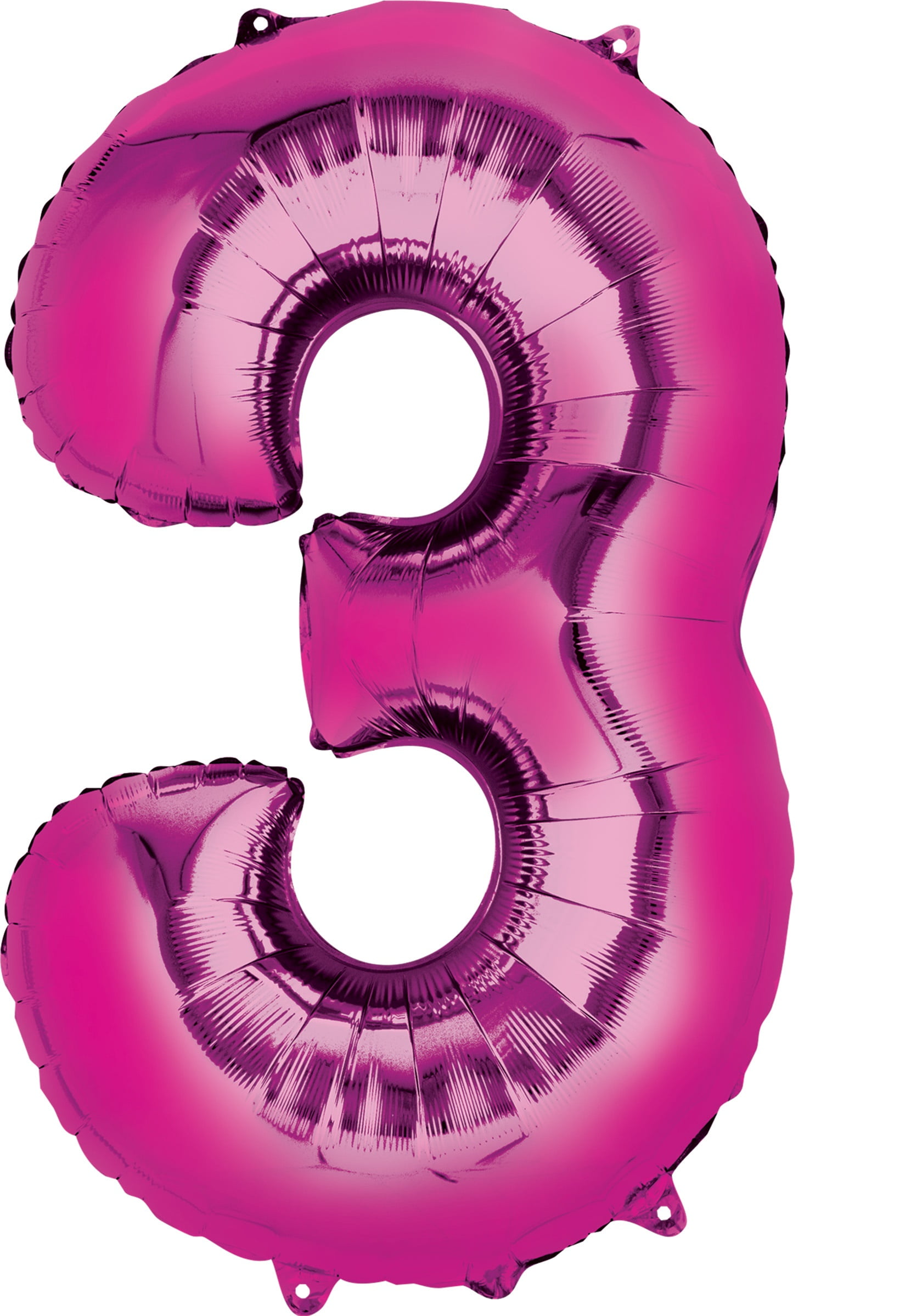 Minnie Mouse Party Supplies 3rd Birthday Balloons Bundle with Character Mylar Balloons Heart Balloons and Big Number