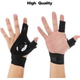 thumbnail image 2 of Par de 2 guantes con linterna LED Guantes de pesca al aire libre y destornillador para reparar y trabajar en lugares oscuros, Gadgets de herramientas para hombres y mujeres Regalos para Handyman Active Biensenido a ACTIVE, 2 of 5