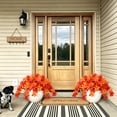 thumbnail image 7 of Yastouay 2 pcs Fall Flowers for Outdoors, UV Resistant Fake Mums Artificial Flowers for Planter Garden Porch Patio Fall Decor(Yellow,Orange), 7 of 7