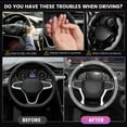 thumbnail image 5 of RUseeN 7 Pcs Bling Diamond Car Steering Wheel Covers Handbrake and Gear Shift Cover Seat Belt Shoulder Pads Car Accessories Set, Car Cup Holder Coaster, White, 5 of 7