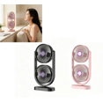 thumbnail image 2 of Double Head Two Way Desktop Portable Fan, High Wind Power Fan for Home Office Camping Bedroom, USB Rechargeable, 2 of 8
