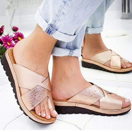 

Ovzne Sandal For Women Summer Sandal For Women Women Dressy Comfy Platform Casual Shoes Summer Beach Travel Slipper Flip Flops Sandal For Women Dressy Comfortable