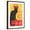 Brown Frame, variant on Art.com Art Deco Chat Noir Poster Art Print, 12" x 18"