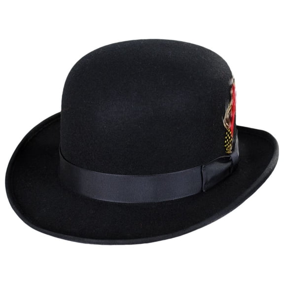 Made in the USA - Classics Wool Felt Bowler Hat - S - Black