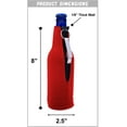 thumbnail image 2 of I Give In To Beer Pressure Beer Bottle Coolie With Opener (Royal Blue), 2 of 5