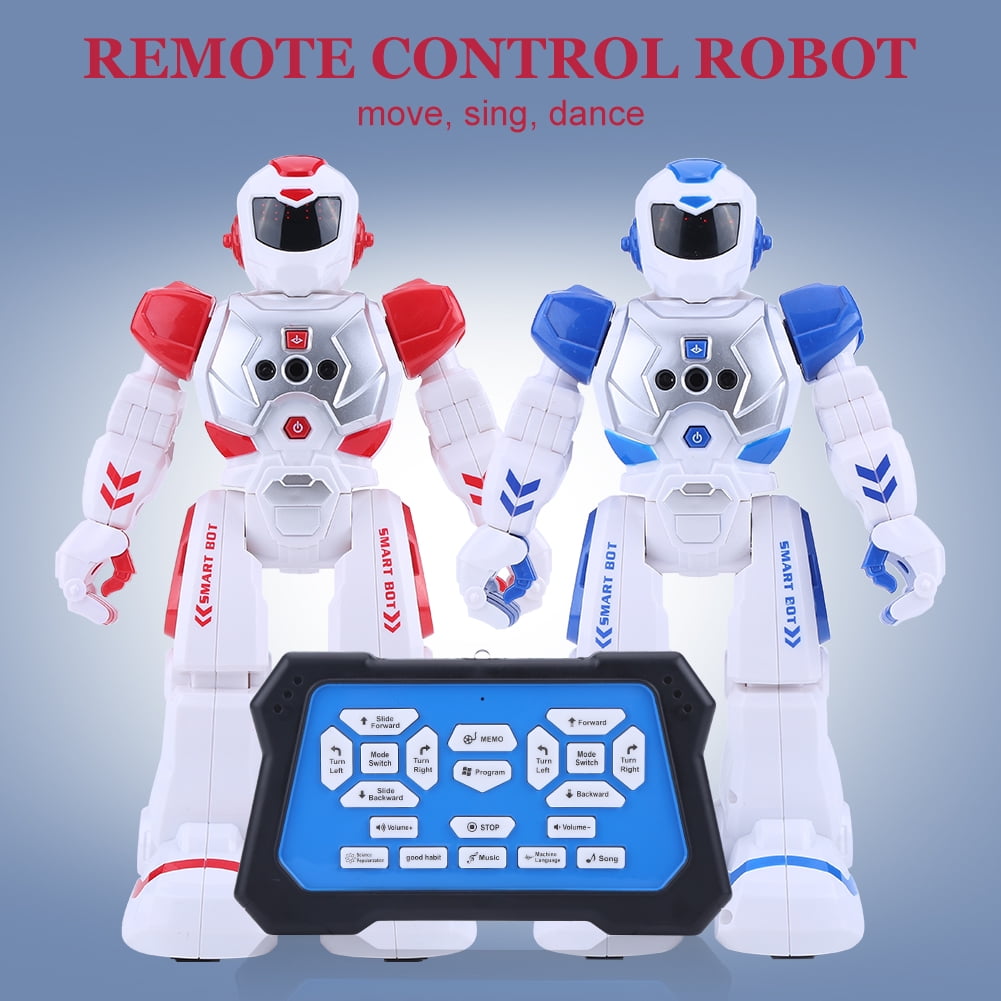 YuanBo Smart RC Robot Toy for Kids,Programmable Remote Control Robot Gesture Sen 