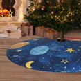 thumbnail image 6 of Sikiie Planets And Stars1 30-48 inches {designName} Print Christmas Tree Skirt Snowman Xmas Tree Skirt with Edge Christmas Decorations for Holiday Party-48", 6 of 7