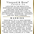 thumbnail image 7 of Repurposed Wine Bottle Candle Rosemary & Lemon 13.5oz Vineyard & Brew, 7 of 7