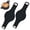 Black, variant on Silicone Bread Sling for Dutch Oven, Non Stick Reusable Bread Mat, 2PCS Sourdough Sling for Breads Making Accessories & Sourdough Gifts,Reusable Breads Baking Mat with Long Handles,22.4