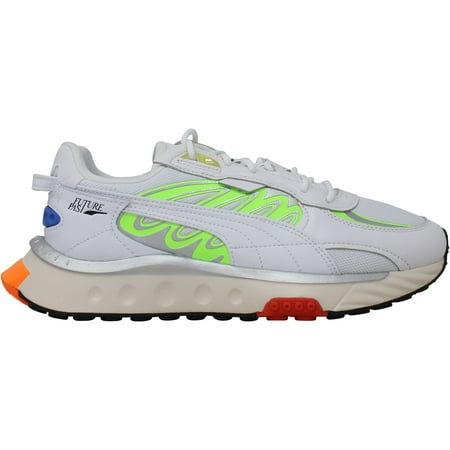 Puma Wild Rider Tecno White/Green-Multicolor 381596 03 Men's Size 10 Medium