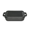 thumbnail image 2 of Jim Beam 3-in-1 Cast Iron Skillet with Double Sided Griddle, 3, Black, 2 of 4