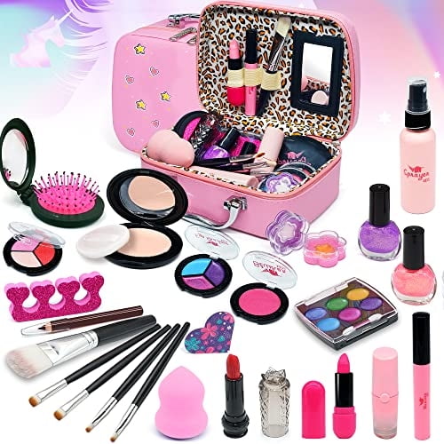 Kit de Maquillaje Infantil HERAPFANN Lavable Juguete Princesa para Niñas  10 Años