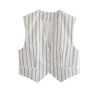 Scoop Women's and Plus Denim Longline Vest with Square Neck