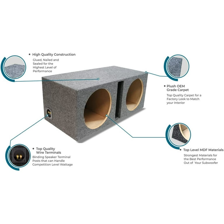American Sound Connection 215VH Dual 15&quot; Sub Box Ported Vented 