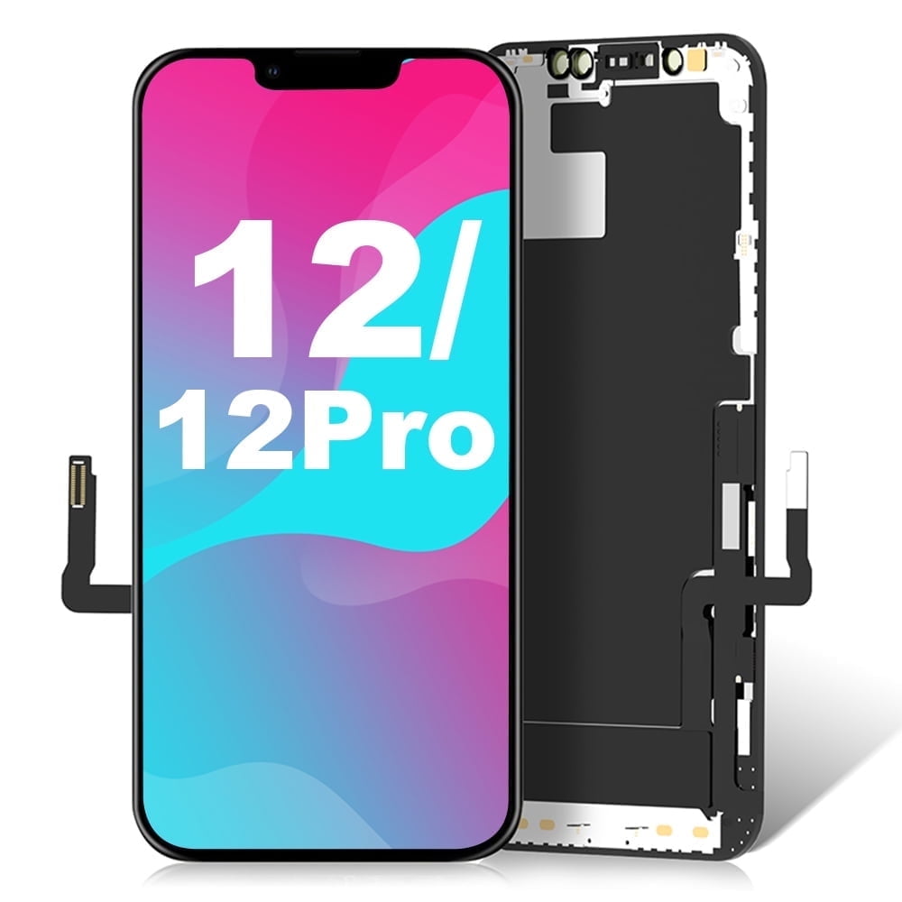 LRSE For iPhone 12/12Pro Screen Replacement,6.1 Inch LCD Incell 3D Touch Screen Digitizer with Waterproof Adhesive Without Repair Tool