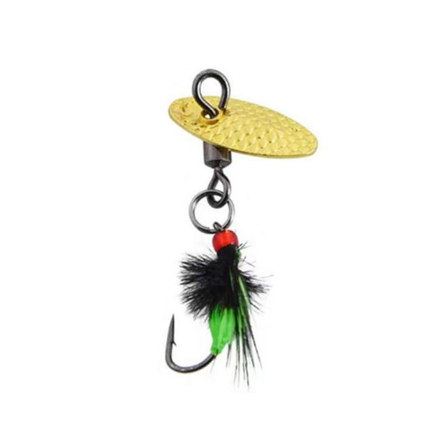 Biomechanically Modified Fly Fishing Hooks & Feather Lures, Realistic Insect Bait Decoys, Metal Fishhooks for Trout, Bass, Panfish Anglers