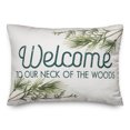 thumbnail image 2 of Creative Products Welcome Neck of Woods 20 x 14 Spun Poly Pillow, 2 of 3