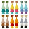 thumbnail image 2 of Boho Cotton Tassel Long Earrings Handmade Small Beads Butterfly Bow Bohemia NEW, 2 of 9