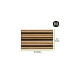 thumbnail image 5 of mDesign Rectangular Coir and Rubber Entryway Doormat with Natural Fibers for Indoor or Outdoor Use - Neutral Design - Stripe Design - Minimalistic - 36" x 22" - Natural/Black Natural Stripe 36 x 22, 5 of 5