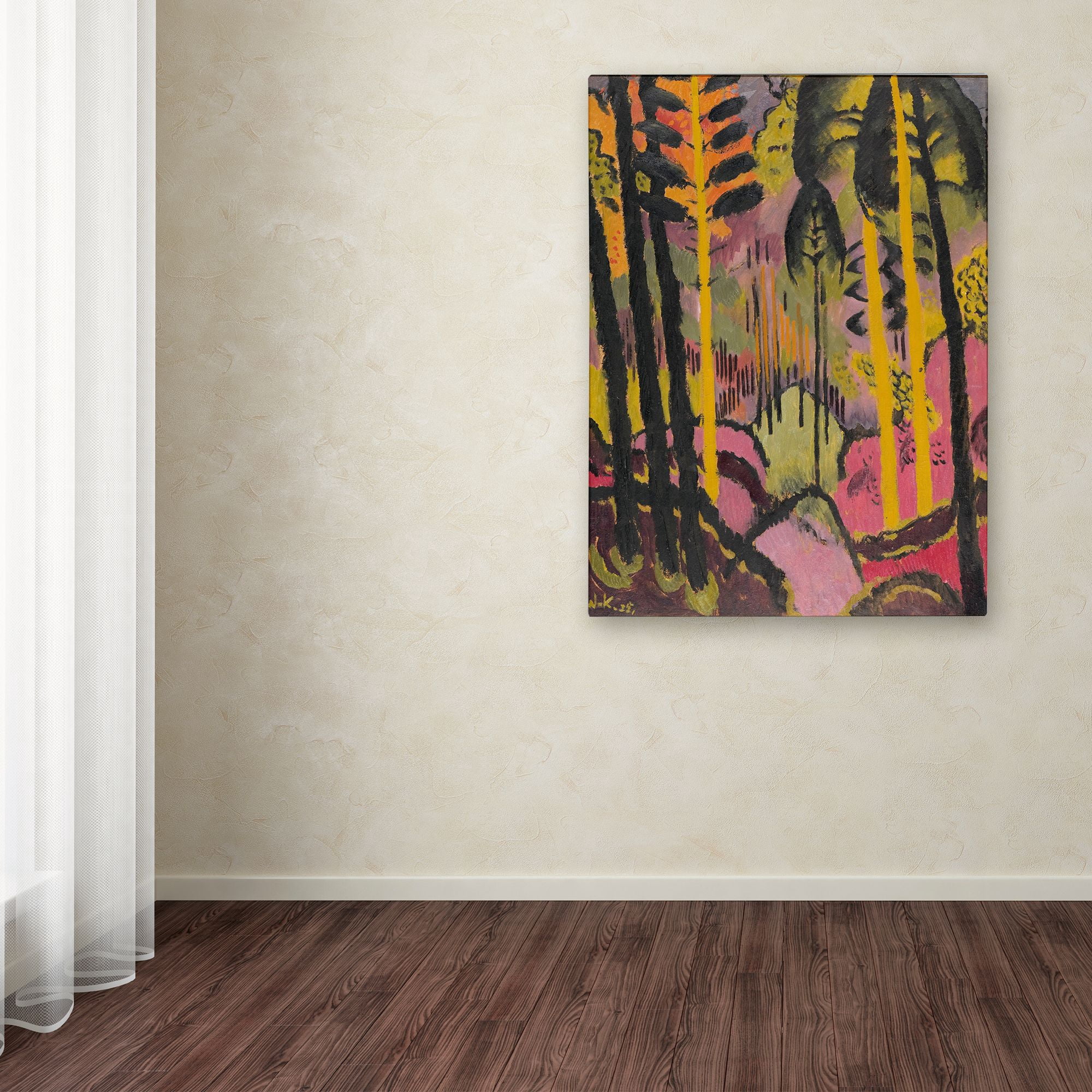Trademark Fine Art 'Trunks And Foliage' Canvas Art by Johann Walters