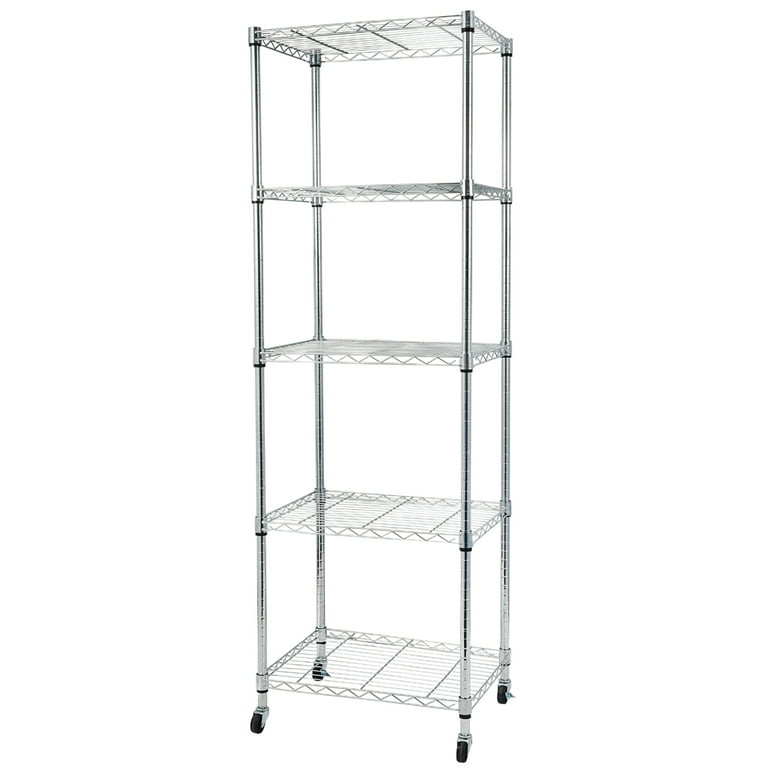 BTMWAY 3 Tier Adjustable Storage Shelf, Metal Kitchen Storage Rack