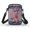 250 Years Patriotic Floral, variant on Psesaysky Double Layer over Shoulder Bag for Travel Hiking, Polyester with Adjustable Strap Mini Crossbody Cellphone Bag, Red Polka Dot Print